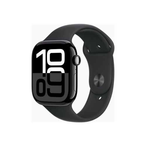 DEMO Apple Watch Series 10 GPS 46mm Jet Black Aluminium - Black Sport Band - M/L