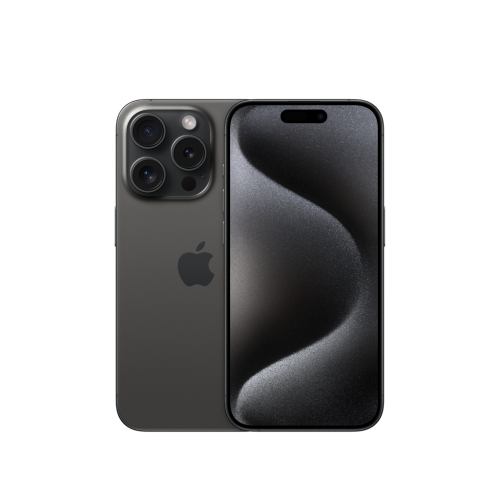 Refurbished iPhone 15 Pro 128GB, Black titanium, Grade: AA, Battery: Good
