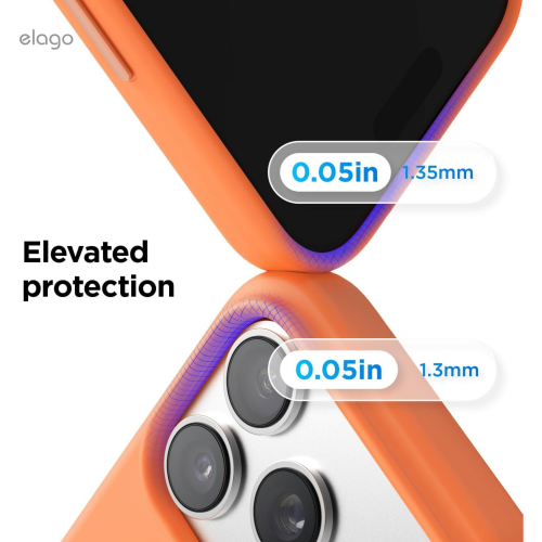 Elago Magnetic Silicone Case for iPhone 18 Pro/17 Pro - Orange