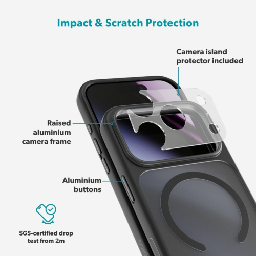 C&C HeroMatte Pro Mag+ Case for iPhone 18 Pro Max/17 Pro Max - Black