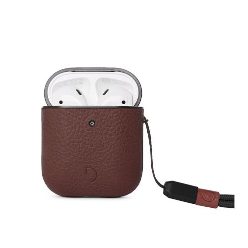 Decoded Leather Cover for Airpods 2nd Gen - Brown