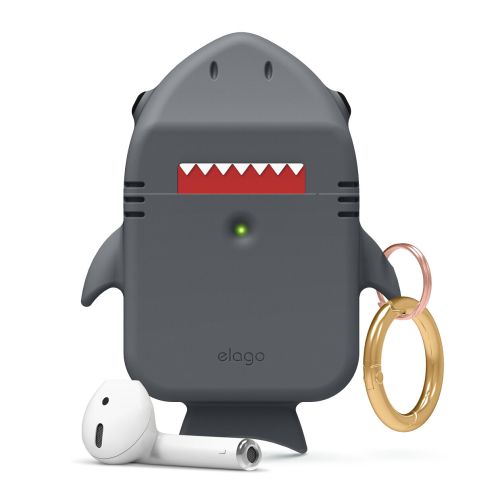 Elago Shark Cover for Airpods 2nd Gen - Grey