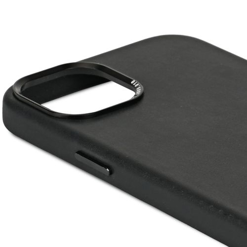 DECODED Leather Backcover w/MagSafe for iPhone 15 - Black*