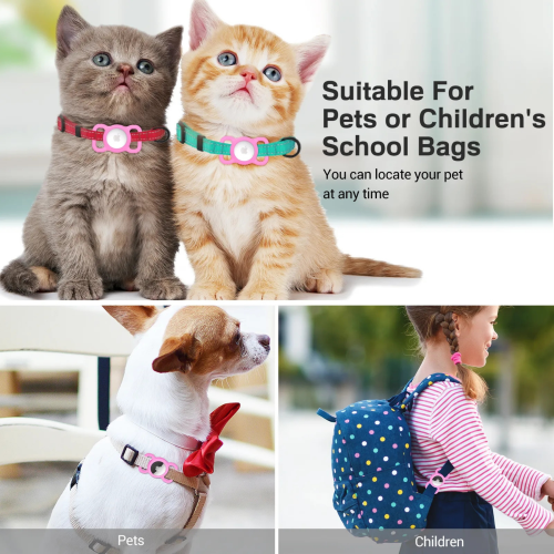 OFKOZ Collar Airtag Holder for pets - Pink