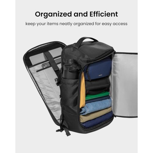 TomToc Navigator T67 Travel Laptop Backpack - Black