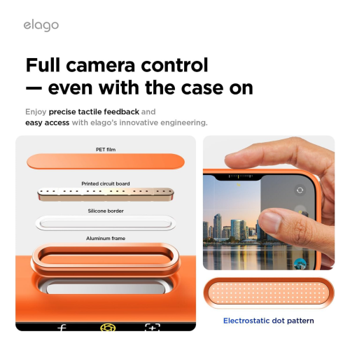 Elago Magnetic Silicone Case for iPhone 18 Pro Max/17 Pro Max - Orange