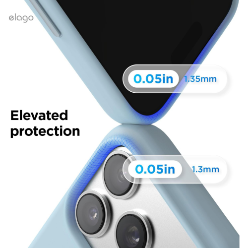 Elago Magnetic Silicone Case for iPhone 18 Pro Max/17 Pro Max - Sky Blue