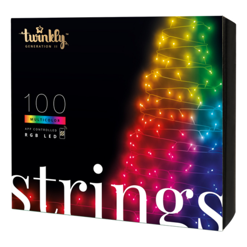 Twinkly Strings - 8m, 100 LED (RGB) 4.3MM, BT+WiFi, Gen II, IP44*
