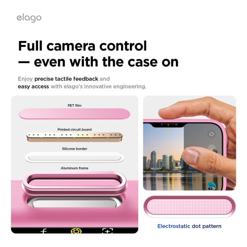 Elago Magnetic Silicone Case for iPhone 18 Pro Max/17 Pro Max - Hot Pink