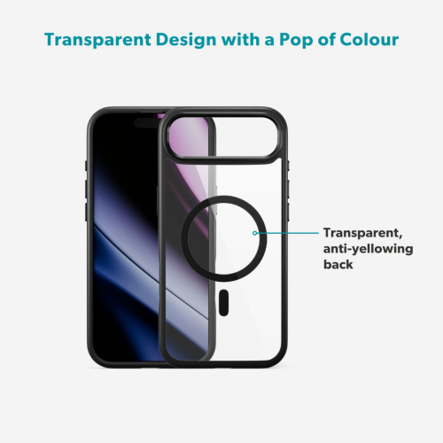 C&C Hero Pro Mag+ Case for iPhone Air - Clear/Black