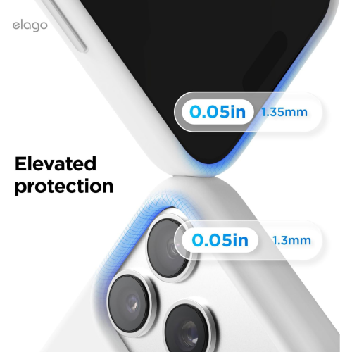Elago Magnetic Silicone Case for iPhone 18 Pro/17 Pro - White