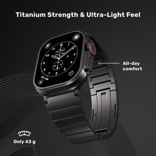 UNUM Titanium Band for Apple Watch (40-42 mm) - Black