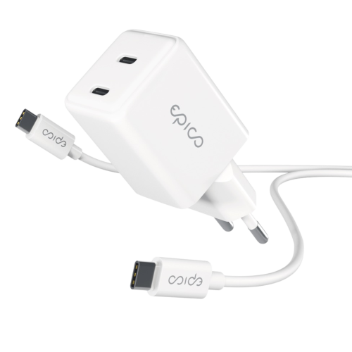C&C 35W GaN Wall Charger + USB-C Cable (1.2m) - White