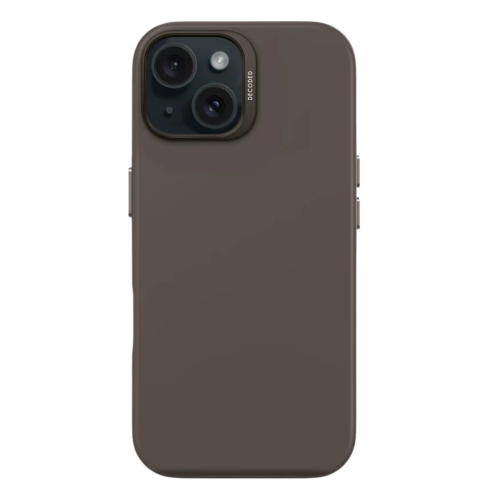 DECODED Silicone Backcover w/MagSafe for iPhone 15 - Phantom