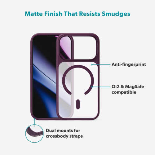 C&C HeroMatte Pro Mag+ Case for iPhone 18 Pro Max/17 Pro Max - Dark Purple