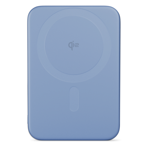 C&C Qi2 Aluminium Mag+ Power Bank 5 000 mAh - Light Blue