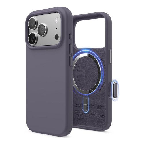 Elago Magnetic Silicone Case for iPhone 18 Pro/17 Pro - Deep Lavender