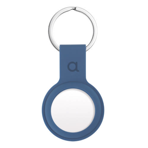 C&C AirTag Silicone Holder with Keychain - Twilight Blue