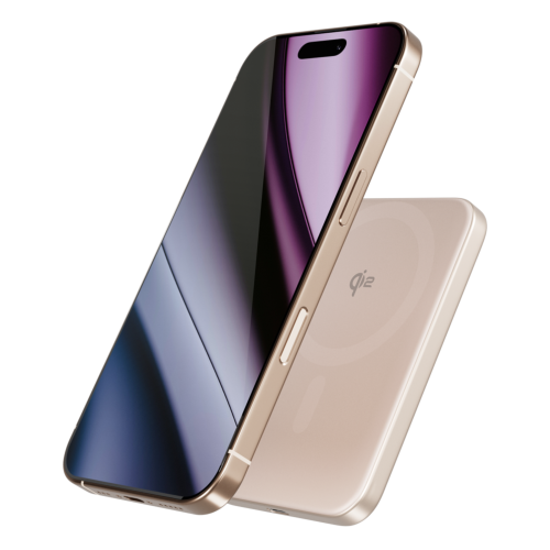 Epico Qi2 Aluminium Mag+ Power Bank 5 000 mAh - Desert Titanium