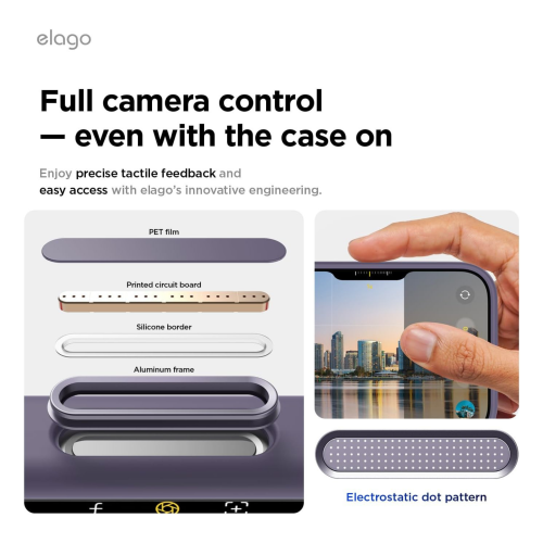 Elago Magnetic Silicone Case for iPhone 18 Pro/17 Pro - Deep Lavender