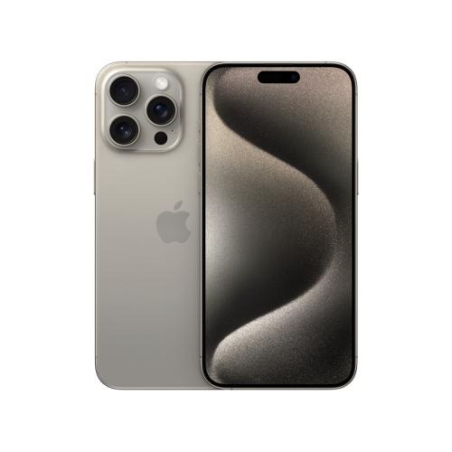 Refurbished iPhone 15 Pro Max 256GB, Natural titanium, Grade: AA+, Battery: New