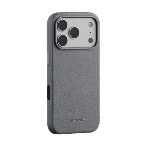 Woolnut Leather Case for iPhone 18 Pro/17 Pro - Grey