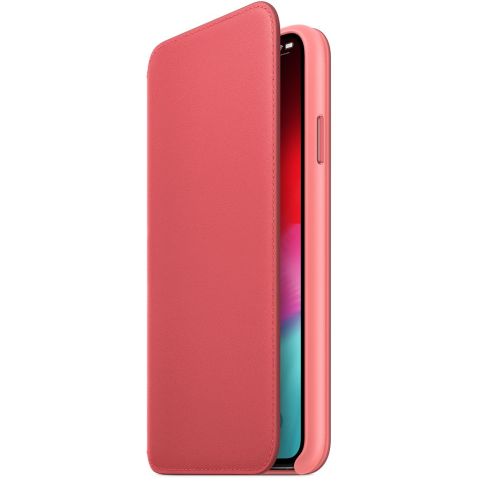 Apple iPhone XS Max Leather Folio Peony Pink*