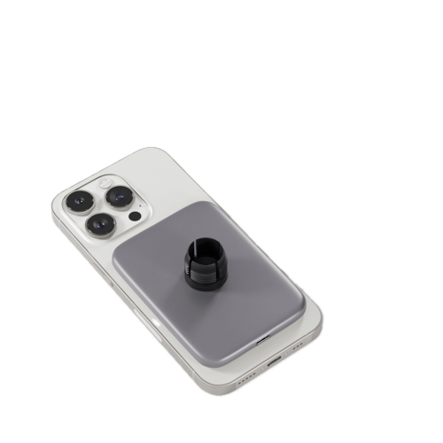 Epico Mag+ Ultrathin Car Charger (Qi2) - Silver/White