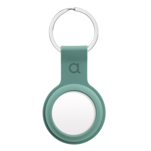C&C AirTag Silicone Holder with Keychain - Pacific Green