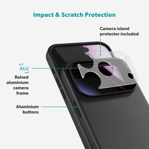 Epico Leather Pro Mag+ Case iPhone 18 Pro/17 Pro - Black