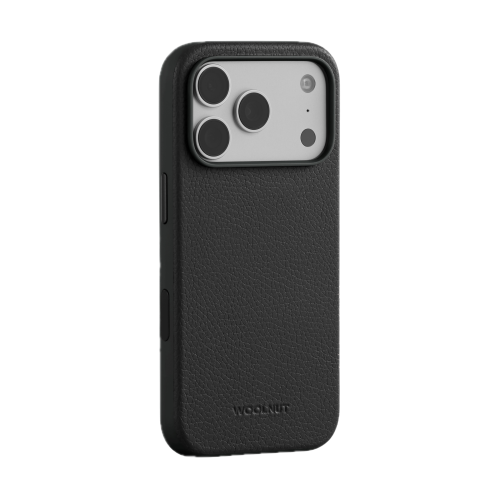 Woolnut Leather Case for iPhone 18 Pro/17 Pro - Black