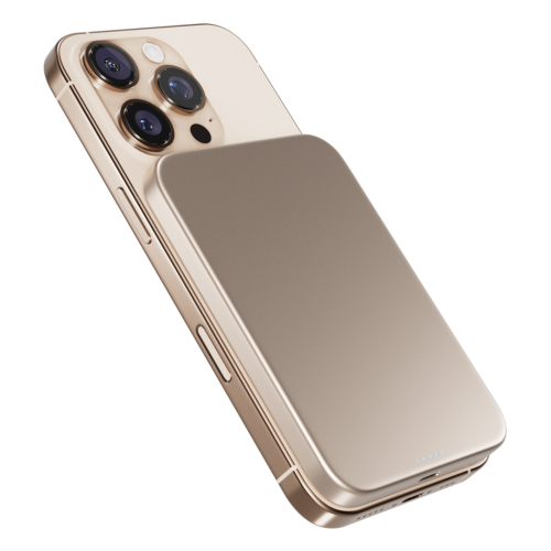 Epico Qi2 Aluminium Mag+ Power Bank 5 000 mAh - Desert Titanium