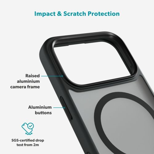 C&C HeroMatte Pro Mag+ Case for iPhone 17 Pro Max - Black
