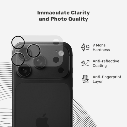 UNUM SapphireShield AntiReflective Lens & Island Protector for iPhone 18 Pro