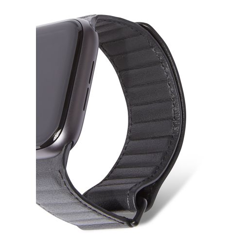 Decoded Leather Band for Apple Watch 44/45/46/49mm - Black