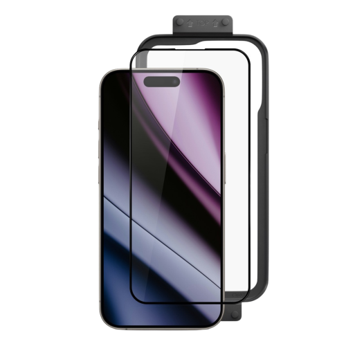 Epico Privacy Glass 3D for iPhone 16/15/14 Pro (with Applicator)