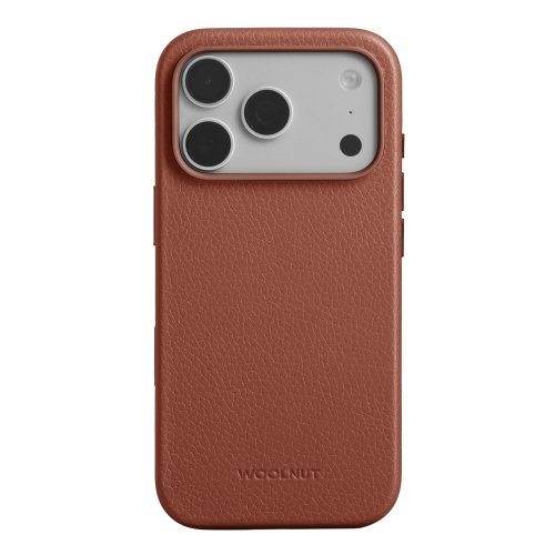 Woolnut Leather Case for iPhone 17 Pro Max - Cognac