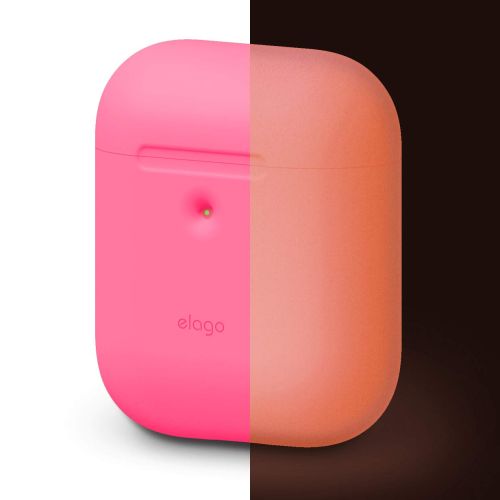 Elago Silicone Cover for Airpods 2nd Gen - Neon Pink