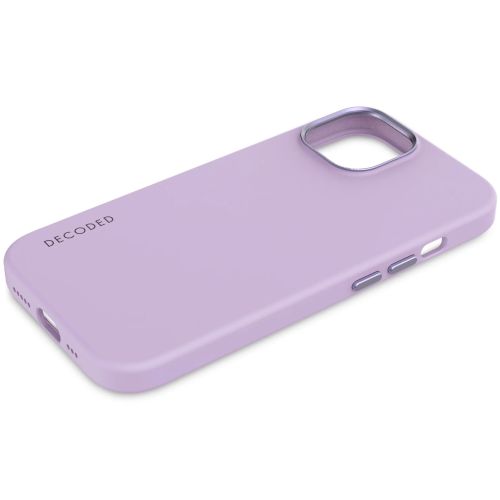 DECODED Silicone Backcover w/MagSafe for iPhone 15 - Lavender*
