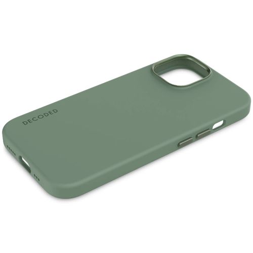 DECODED Silicone Backcover w/MagSafe for iPhone 15 - Sage Leaf Green*