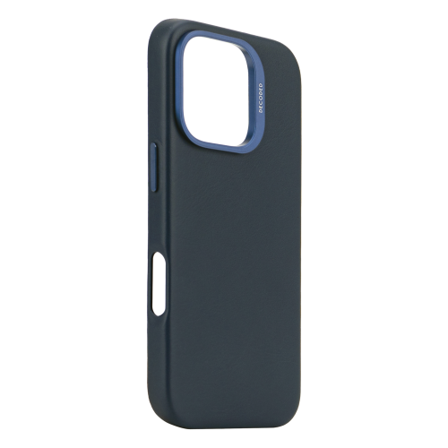 DECODED Leather Case for iPhone 16 Pro Max - Navy
