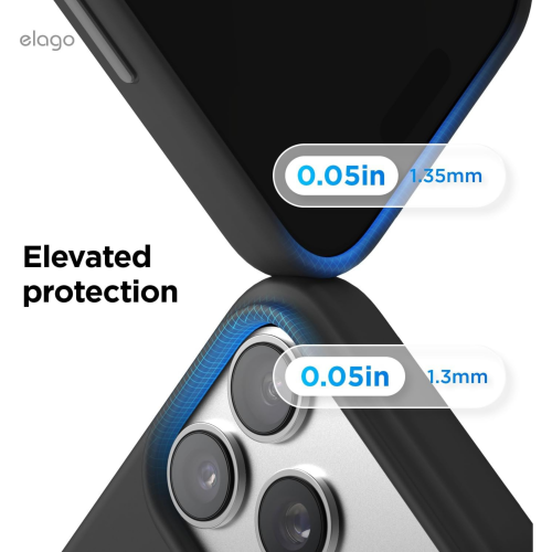 Elago Magnetic Silicone Case for iPhone 18 Pro/17 Pro - Black