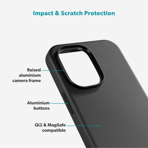 Epico Leather Mag+ Case for iPhone 17 - Black