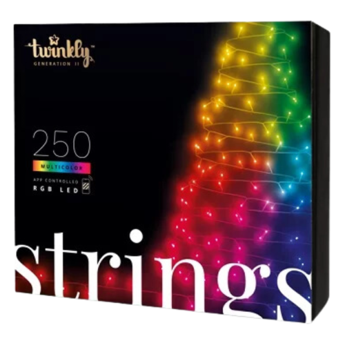 Twinkly Strings - 20m, 250 LED (RGB) 4.3MM, BT+WiFi, Gen II, IP44*