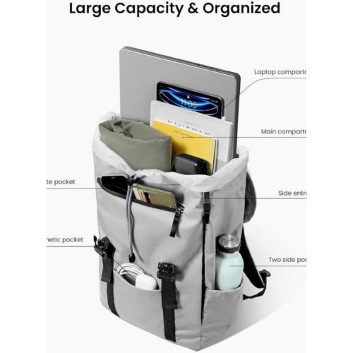TomToc Vintpack TA1 Backpack 22L - Gray