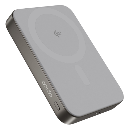 C&C Qi2 Aluminium Mag+ Power Bank 10 000 mAh - Titanium