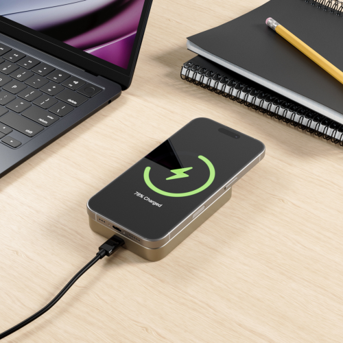 Epico Qi2 Aluminium Mag+ Power Bank 10 000 mAh - Titanium