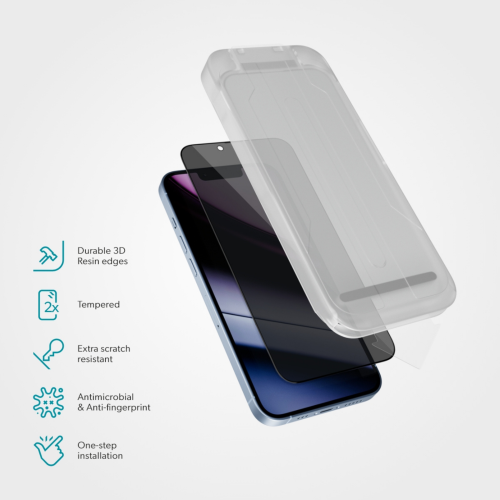 Epico Privacy Glass for iPhone 17 Pro (with Applicator)